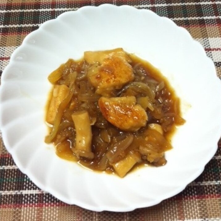 簡単だけど本格的♪鶏胸肉のパイン煮☆